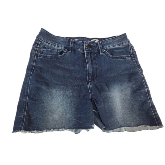 Seven7 High Rise Blue Denim Cutoff Shorts - Picture 1 of 5